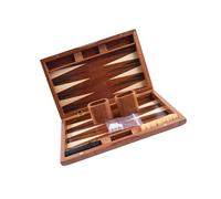 Ysyqkn Backgammon Jeu de Plateau en Bois avec Design Élégant et Pratique Ensemble Pliable Éducatif pour Adultes et Enfants Adapté aux Soirées Jeux, Style C