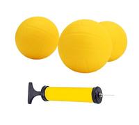 Ysyqkn Balles de Rechange à Picots avec Pompe, épaisses et Rebondissantes, en PVC, Gonflables pour Jouer et S'amuser sur l'herbe, à La Plage Ou dans, 3.5 inch 3pcs