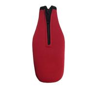 Ysyqkn Beer Bottle Sleeve Housse Bouteille Pochette Isotherme Conception Antichoc Fermeture Éclair Facile à Utiliser Matériau en Néoprène Adapté pour, Rouge