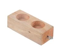Ysyqkn Bloc de Friction En Bois pour Matériel Éducatif Mécanique avec Crochets Intégrés Manipulation Commode Convient Aux Classes de Physique Laboratoire App, 2 Trous