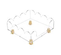 Ysyqkn Boîte à Mouchoirs Distributeur de Mouchoirs Support de Serviettes Boîte de Rangement en Acrylique Nordique Pieds Métalliques Démontables Adaptée à la, CarrÉ