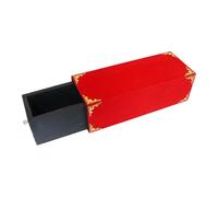 Ysyqkn Boîte à Tiroir Magique Bois Boîte Illusion Magicien Accessoires Accessoires Scène Disparition Objets Adaptée aux Performances, Rouge 37x14x12cm