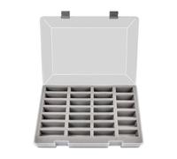 Ysyqkn Boîte de Rangement pour Voitures Miniatures Boîtier de Collection avec 27 Compartiments et Fermeture Anti-poussière En Mousse Adaptée Au Rangement à L, Gris