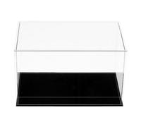 Ysyqkn Boîte de Rangement Transparente, étanche à La Poussière, pour Vitrines, Comptoirs, Comme Support Cubique pour Figurines, Objets de Collection et pour, 35x20x15cm
