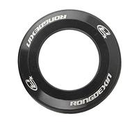 Ysyqkn Bouchon de Fourche en Alliage D'aluminium avec Protection en Caoutchouc et Joint D'étanchéité, Accessoire de Vélo pour La Protection Contre La, Noir, 28,6 mm