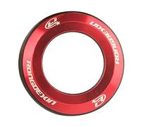 Ysyqkn Bouchon de Fourche en Alliage D'aluminium avec Protection en Caoutchouc et Joint D'étanchéité, Accessoire de Vélo pour La Protection Contre La, Rouge, 28,6 mm