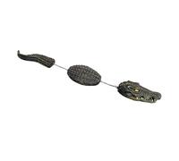 Ysyqkn Bouée pour Piscine En Forme de Crocodile, Statue D'alligator de 76 Cm de Long, Figurine Animale En Résine