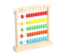 Ysyqkn Boulier Jouet à 5 Rangées pour Compter, Apprentissage Mathématique par La Manipulation, Compétences Mathématiques Précoces