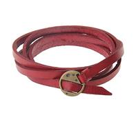 Ysyqkn Bracelet Tendance Multicouche Style Vintage en Cuir, Manchette Cinq Rangs Artisanale avec Détails Créatifs, Bijou de Poignet