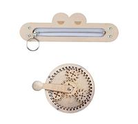 Ysyqkn Busy Board Manivelle Engrenage Jeu Éducatif Jouet Bois Construction Motricité Fine Apprentissage Adapté Enfants Garçons 4 8 Ans Cadeau Mais