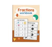 Ysyqkn Cahier D'exercices de Fractions pour Enfants, Format A4, à Partir de 6 Ans, Léger