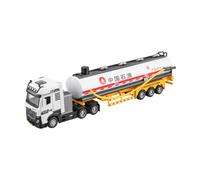 Ysyqkn Camion Citerne Modèle Jouet Camion Lorry Transport Alliage Effets Interactifs de Lumière et Son Remorque Détachable Développement Moteur Adapté aux