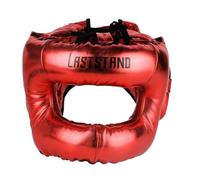 Ysyqkn Casque de Boxe Full Face Protection Renforcée Matière Microfibre Souple Adapté Au Taekwondo Karaté Kickboxing, Rouge