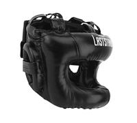 Ysyqkn Casque de Boxe Full Face Protection Renforcée Matière Microfibre Souple Adapté Au Taekwondo Karaté Kickboxing, Noir