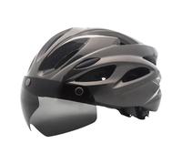 Ysyqkn Casque Vélo Adulte Conçu avec Coque PC Résistante Mousse Antichoc Système de Réglage Ergonomique Ventilation Efficace Adapté pour Vélo Électrique, Titane