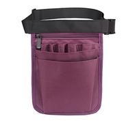 Ysyqkn Ceinture Organisatrice, Pochette de Hanche à 9 Poches Double Face, étui pour Ciseaux et Outils, Mauve