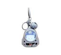 Ysyqkn Chat Porte-clés Chat Porte-monnaie Chaton Charm Alliage Lumineux pour Sacs et Clés Adapté à Cadeau Collection Décoration, Gris