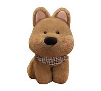 Ysyqkn Chien Peluche Accompagné de Jouet Westie Terrier Doux Poupée Câlin Simulation Réaliste Confectionné En Tissu Confortable Adapté pour Enfants Filles Ga, Marron 45 Cm