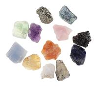Ysyqkn Collection Roches et Ensemble Éducatif Géologie Coffret Sciences Terre Outil Découverte Jouet Apprentissage Cadeau Adapté pour Enfants, 12 pièces