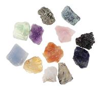 Ysyqkn Collection Roches et Ensemble Éducatif Géologie Coffret Sciences Terre Outil Découverte Jouet Apprentissage Cadeau Adapté pour Enfants, 24 pièces