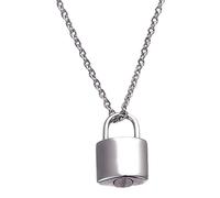 Ysyqkn Collier Crémation avec, Pendentif Souvenir, Cendrier en Acier Inoxydable, Petit Ornement Commémoratif, Argent