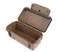 Ysyqkn Conteneur de Survie Antichoc, étanche, pour Une Utilisation en Extérieur, Marron, 19.5x9.5x8cm