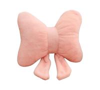 Ysyqkn Coussin à Nœud, Coussin Décoratif Doux et Moderne D'un Nœud, Idéal Comme Coussin de Dossier pour Siège Auto, Chaise de Bureau Ou pour La Déco, Rose