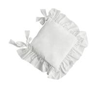 Ysyqkn Coussin de Chaise 40 X 40 Cm, Confortable, Antidérapant et Lavable avec Fermeture éclair, Idéal pour Les Cérémonies de Mariage Champêtres, Blanc