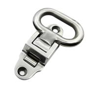 Ysyqkn de Mât Pliable en Acier Inoxydable Haute Résistance, Adaptée Aux Remorques, Yachts, Camions et Voitures, Argent
