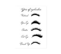 Ysyqkn Décoration de Cils de Luxe pour Les Passionnées de Maquillage, Affiche A