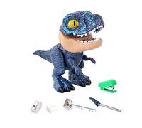 Ysyqkn Dinosaure Jouet Éducatif à Assembler Stationnaire Dinosaure Démontable Ensemble de Construction Modèle Dinosaure à Démonter Agrafeuse Crayon Taille, Bleu