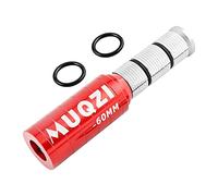 Ysyqkn Élévateur de Guidon de Vélo Rallonge de Potence Convertisseur de Colonne Raccord en Aluminium Robuste Fonction Ergonomique pour Confort Adapté Aux AMA, Rouge 123x60mm