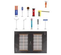 Ysyqkn Ensemble de 12 Tapis de Maquette, Diorama de Véhicules, Simulation Miniature de Garage, Idéal pour L'éducation Routière, Les Jeux de, D