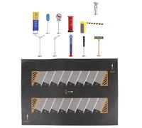 Ysyqkn Ensemble de 12 Tapis de Maquette, Diorama de Véhicules, Simulation Miniature de Garage, Idéal pour L'éducation Routière, Les Jeux de, C