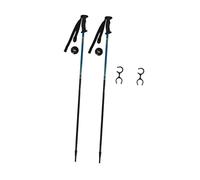 Ysyqkn Ensemble de 2 Bâtons de Randonnée, Bâtons de Ski, Bâtons de Marche en Aluminium avec Poignée Confortable et Accessoires de Connexion pour Enfants, Ski, 90cm, Noir