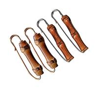 Ysyqkn Ensemble de 2 Broches épingles de Sûreté en Bambou, Grands Bijoux Vintage en Alliage de Bambou, Décoratifs pour Foulards, Chapeaux, Sacs, Cadeaux et D, 2X Or Long