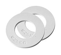 Ysyqkn Ensemble de 2 Disques de Musculation en Acier pour L'entraînement en Salle de Sport, Blanc 0.25kg