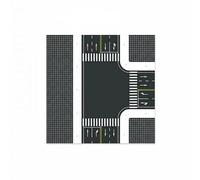 Ysyqkn Ensemble de 3 Tapis de Route Faciles à Utiliser pour Maquettes de Villes, Conception Modulaire, Décoration Miniature, 3 pièces