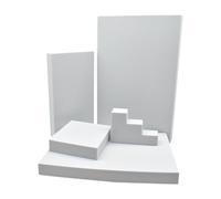 Ysyqkn Ensemble de 5 Formes Géométriques en Mousse Rigide, Idéales comme Accessoires Photo pour Les Loisirs Créatifs, Le Rouge à Lèvres, Les Cosmétiques et L, Blanc