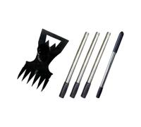 Ysyqkn Ensemble de 5 Outils de Désherbage en Acier Au Carbone, Montage Facile, Adapté à La Culture Maraîchère et à l'agriculture.