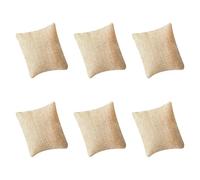 Ysyqkn Ensemble de 6 Coussins pour Montres, Présentoir à Bijoux pour Hommes et Femmes, Coussins de Rangement pour Bracelets pour Boutiques et Salons, Lin