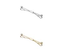 Ysyqkn Épingle à Cravate, Pince à Cravate, Broche, Accessoires de Chemise pour Hommes, Style A 4pcs doré et Ruban