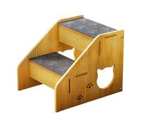 Ysyqkn Escalier pour Chien, échelle pour Animaux de Compagnie, Escalier pour Chat, Rampe en Bois, Housse Amovible, Support Antidérapant pour Animaux âgés, Ch