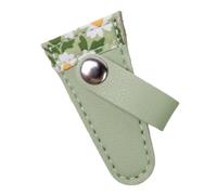 Ysyqkn Étui Ciseaux Broderie Housse PU Similicuir Fermeture Boucle Protection Floral Pochette Rangement Adapté Besoins Créatifs, A