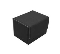 Ysyqkn Étui de Rangement pour Cartes à Collectionner, En Cuir PU, avec Structure Protectrice et Organisateur. Idéal pour Les Collectionneurs, Les Enfants et, noir et gris