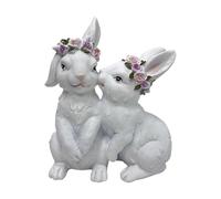 Ysyqkn Figurine de Pâques, Décoration de Pâques, Objet de Collection, e Statuette, Sculpture pour Chambre, Bureau, Jardin, Couple