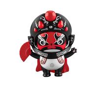 Ysyqkn Figurine Miniature Opéra Sichuan Ornement de Bureau Face Changeante Poupée Créative Chinoise Folk Art Jouet Décoration Miniature Matériau PP Léger Ada, Rouge