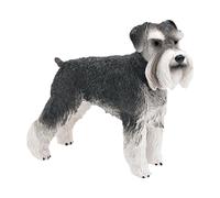 Ysyqkn Figurine Miniature Réaliste de Schnauzer Standard, Statuette de Chien pour Bureau
