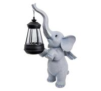 Ysyqkn Figurine Solaire de Jardin, Lampe Solaire éléphant pour Allées de Jardin