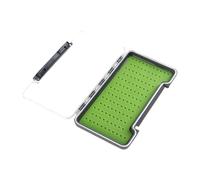 Ysyqkn Fly Box Boîte à Mouches Boîte de Rangement Appâts de Pêche Boîte de Rangement pour Leurres Portable Couvercle Transparent Silicone Imperméable Convien, A, L